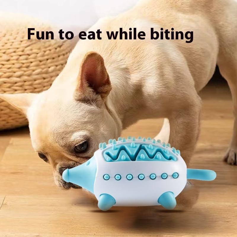 Dog Treat Interactive Chew Toy for Puppies Food-leaking Design Teeth Grinding Cleaning Eng