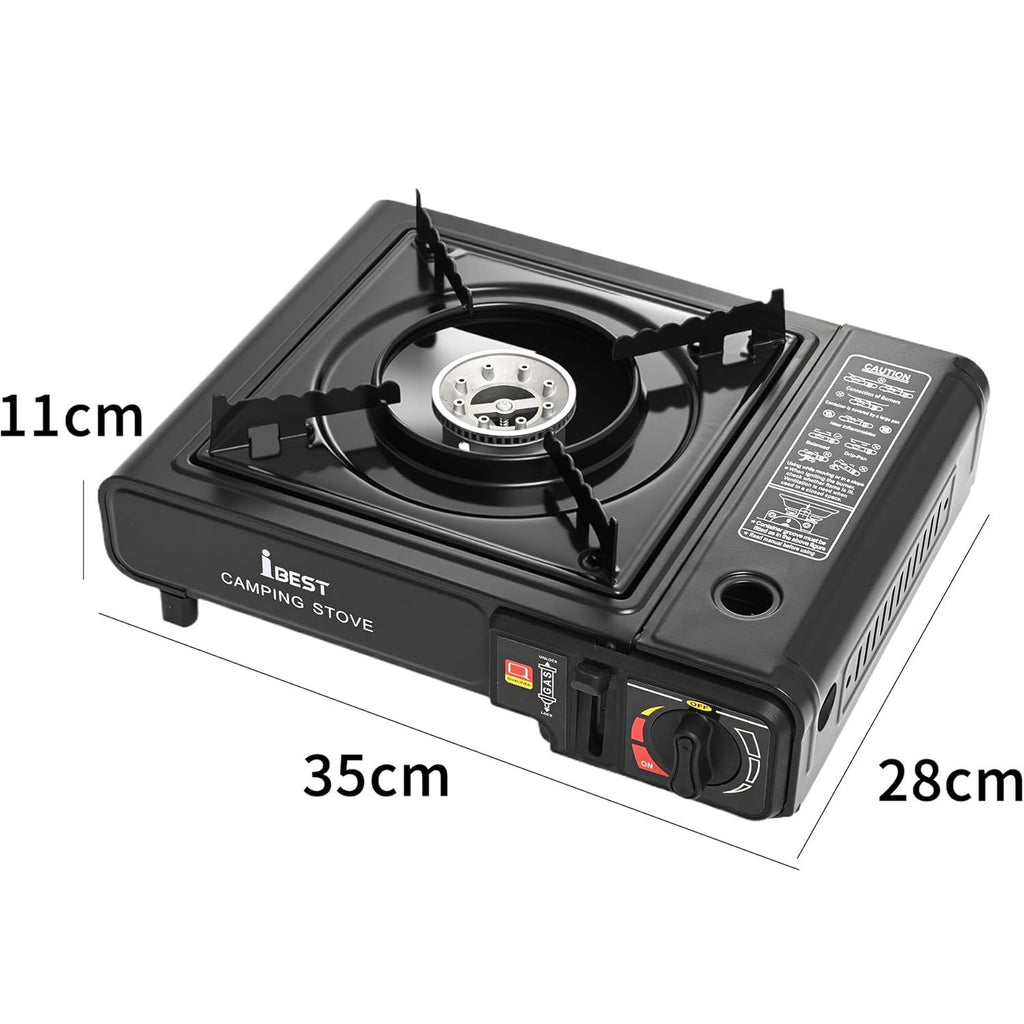 Camping en plein air Butane Gas Stove Portable Single Burner Hob BBQ Picnic Cooker UK
