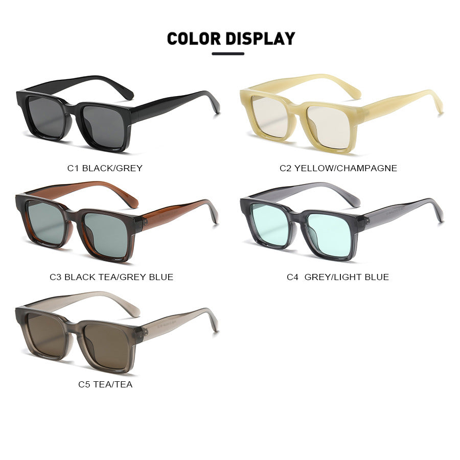 Rétro Minimalist Lunettes de soleil polyvalentes pour hommes et femmes