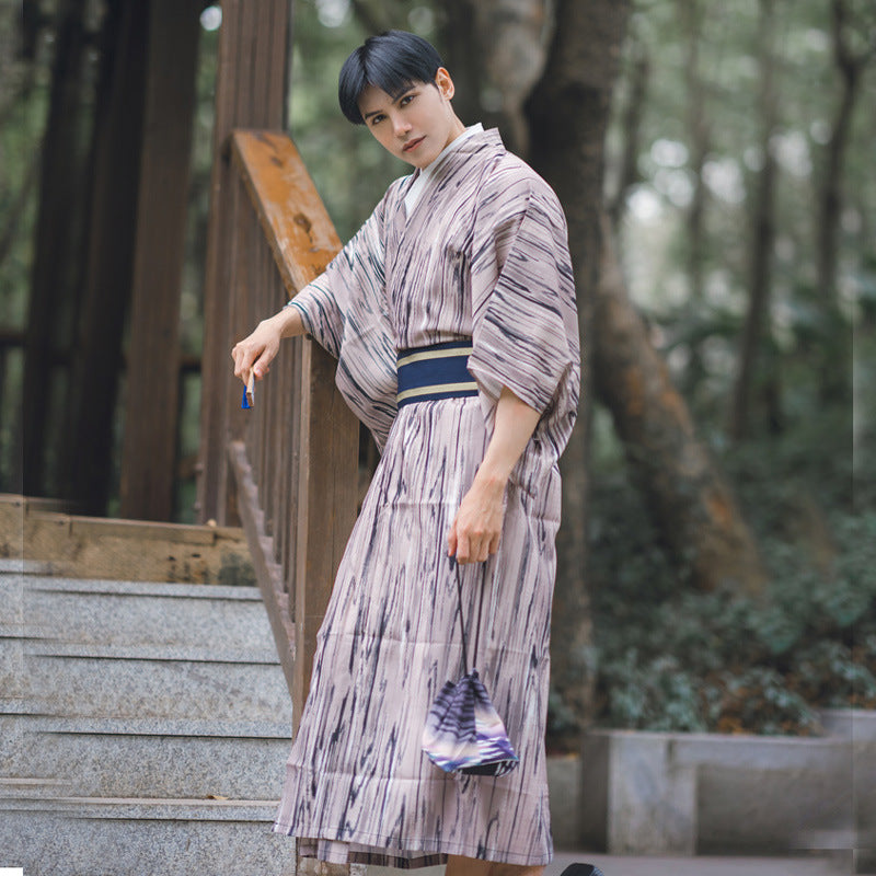 Hommes traditionnel guerrier bébé Rompers formelle porter japonais Kimono pas ride matériel Fo