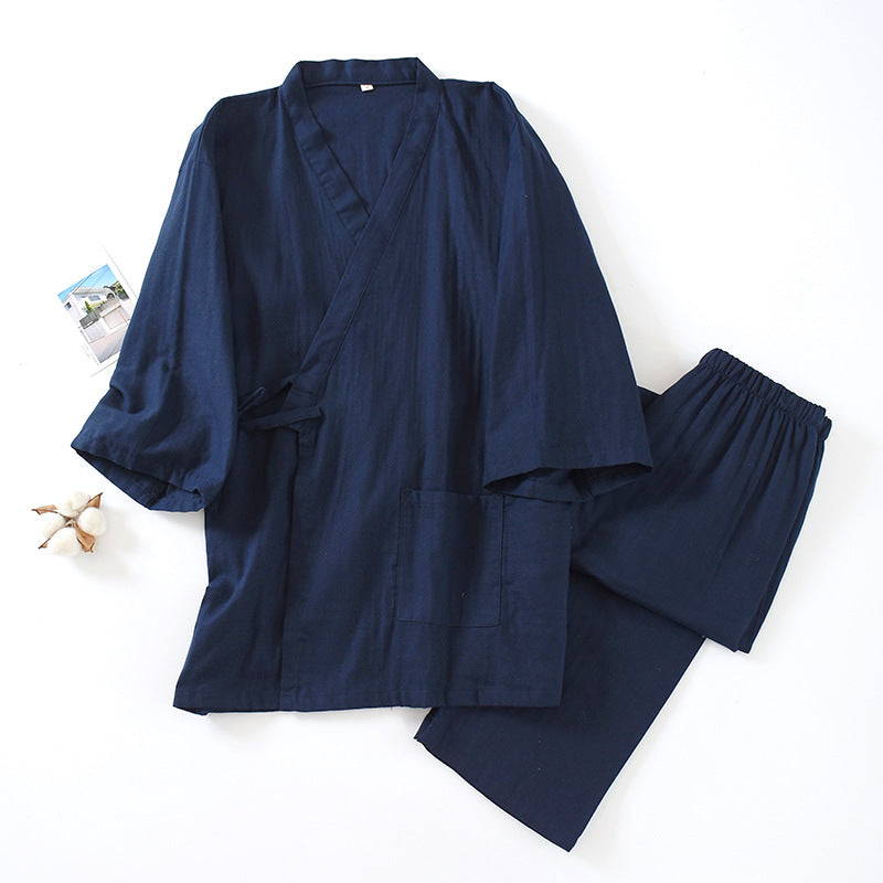 Pyjamas de pantoufles en coton pur pour hommes