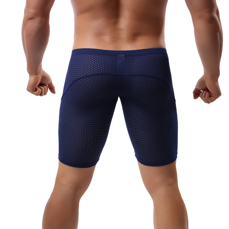 Style de mesh respirant homme d'été pour les boxeurs de sport