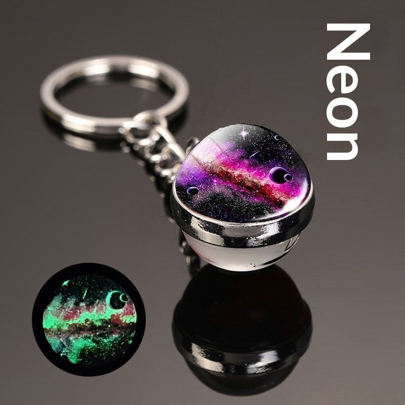 Porte-clés Cosmique Starry Sky Crystal