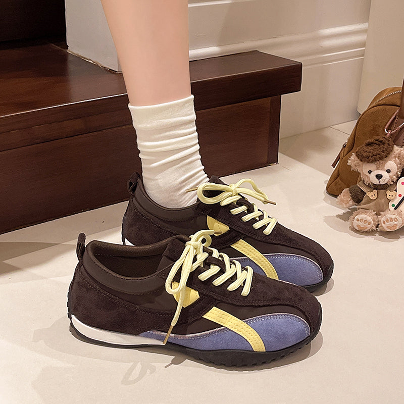 Femmes Classique Élégante Mode ronde orteil bloc bas talon Loafer en cuir Chaussures Élégante Versat