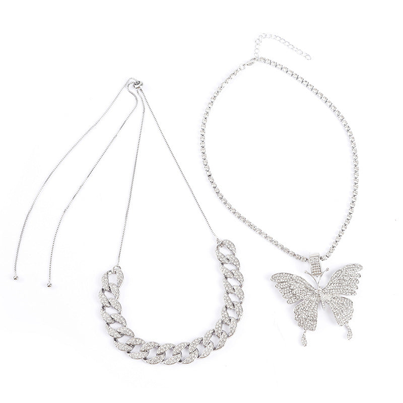Élégant collier à maillons cubains pour femmes