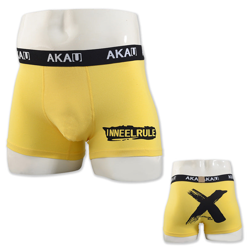 Boxers tendance et confortable en coton de dessin animé homme imprimé