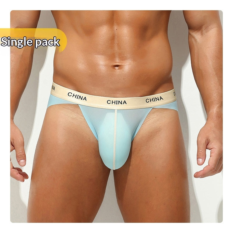 Hommes Ice Silk Sports Antibactériens Slips