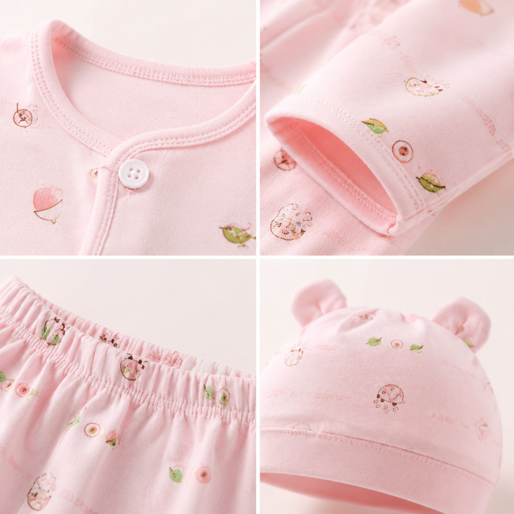 Ensemble de sous-vêtements Bébé Long Sleeve Cardigan Top Pantalon Loungewear Self-pickup seulement