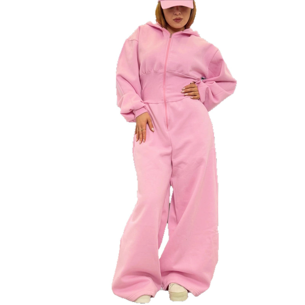 Costume à capuche Zip-up Stretch-waist