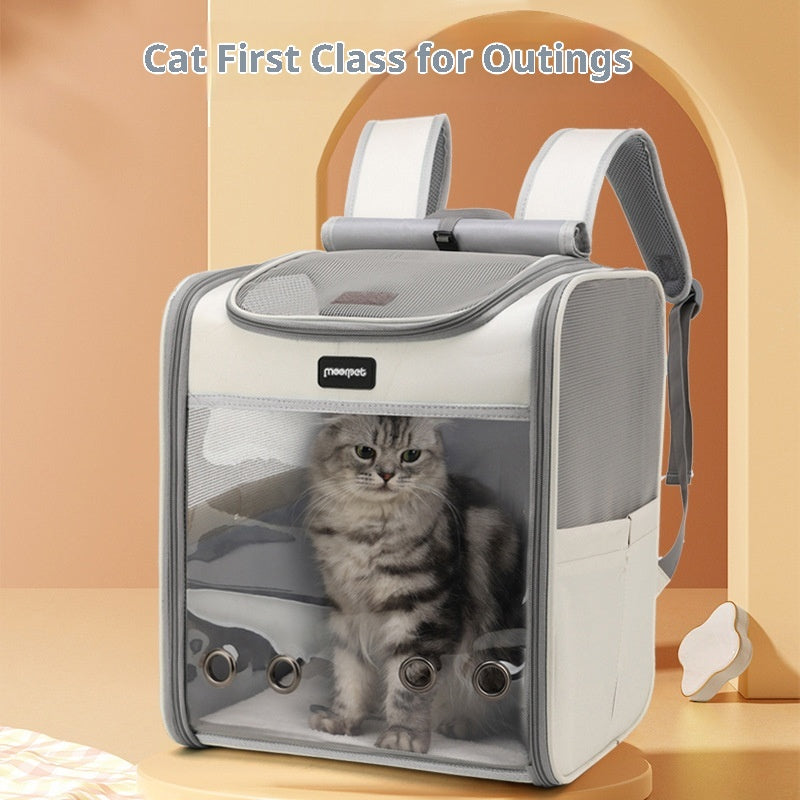 Sac à dos portable pour animaux de compagnie de grande capacité pour usage extérieur