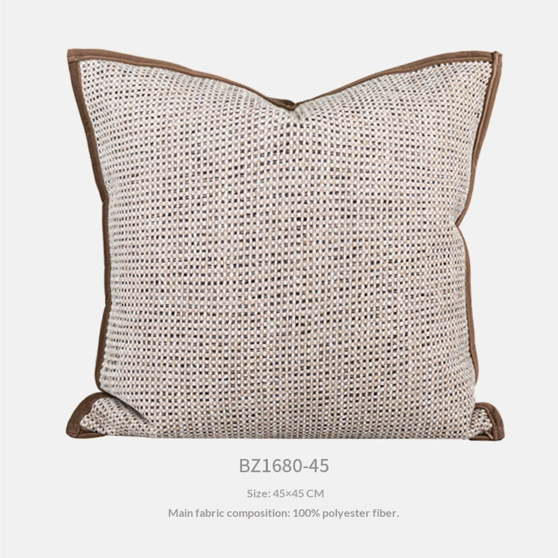Oreiller moderne au milieu du siècle pour le salon Sofaelegant Brown et café-coloré D