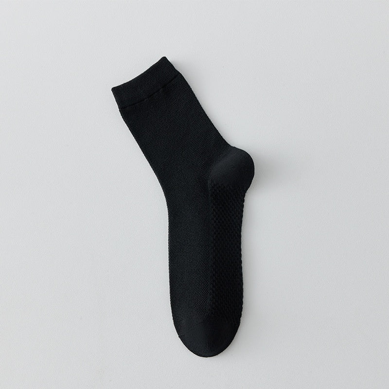 Chaussettes en coton pur respirant Mesh Long Business