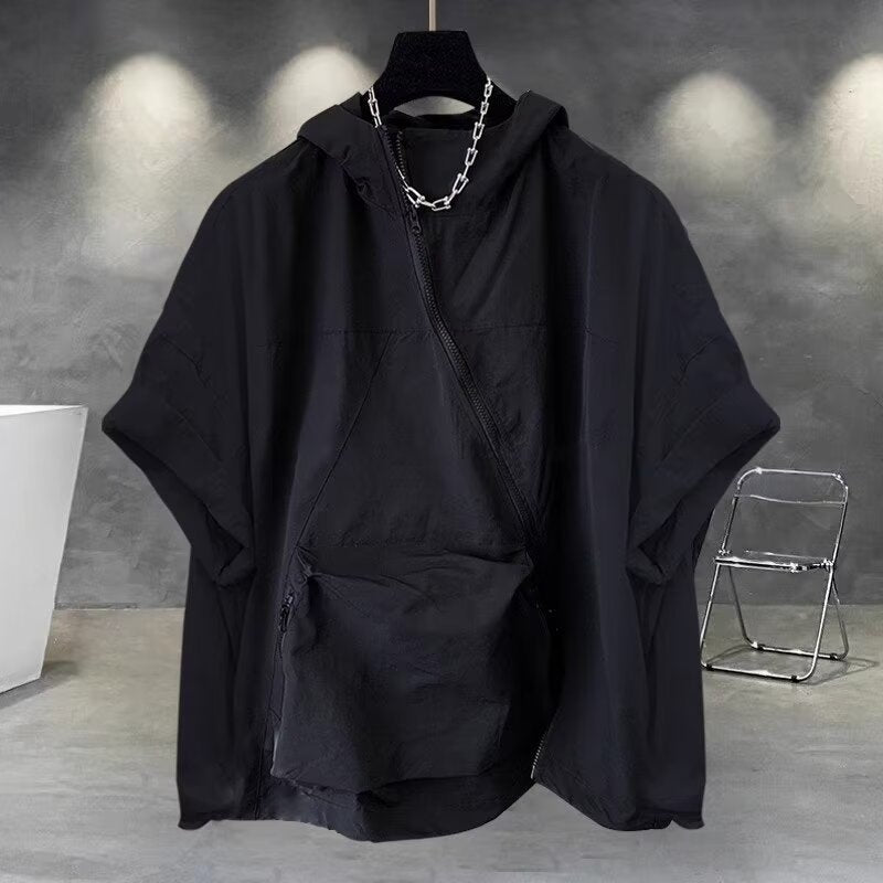 T-shirt à manches courtes à capuche design pour homme