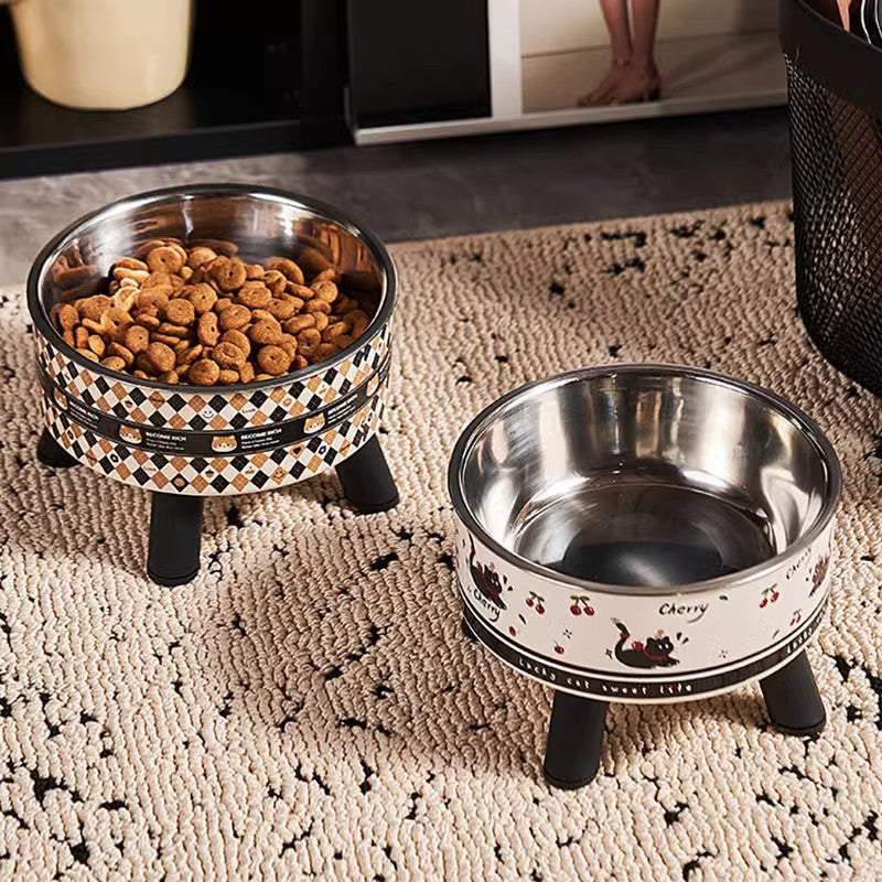 Bol d'alimentation en acier inoxydable Nourriture de riz pour animaux de compagnie