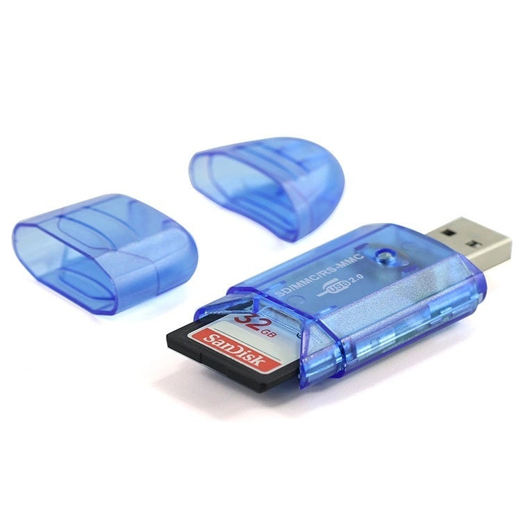 Lecteur de carte USB transparent LED créative