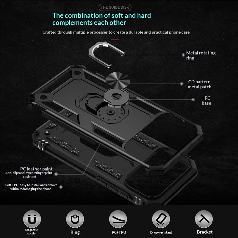 Boîtier de protection de l'armure magnétique de voiture pour smartphones