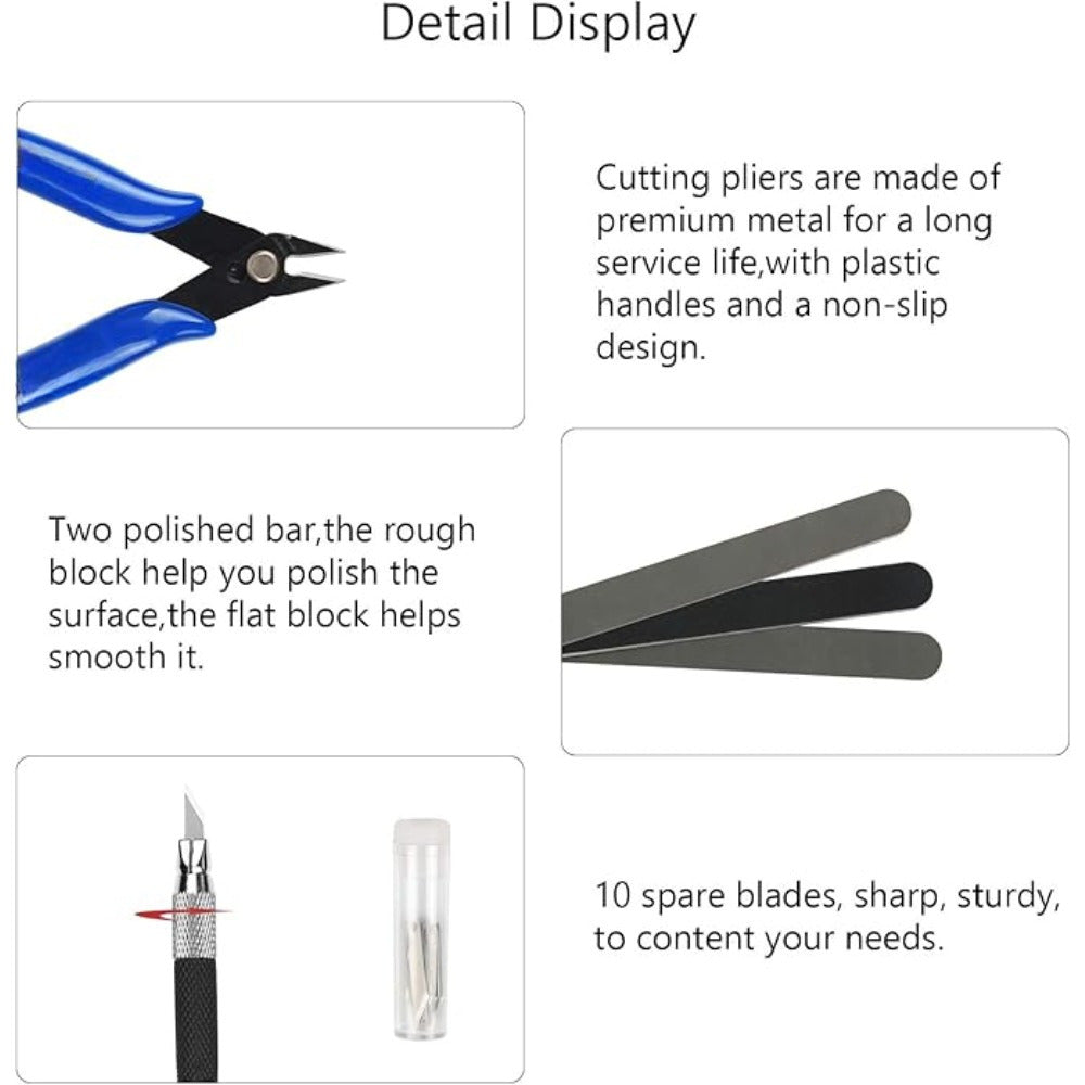 Ensemble d'outils de fabrication de modèles – Outils de précision pour abrutis et hobbyistes – Mécanique de précision