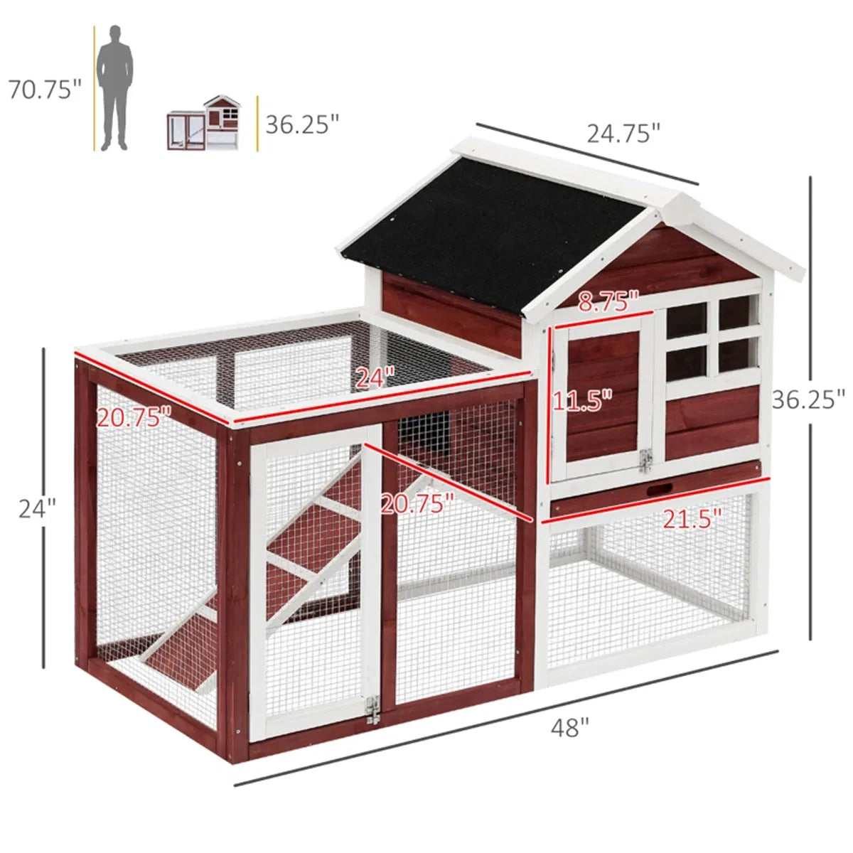Petite cage d'animaux /Rabbit Hutch (Amazon Shipping)(Interdit par WalMart)