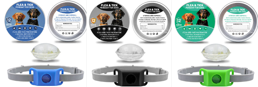 Suit de la capsule de collier de bouton d'insectifuge pour animaux de compagnie