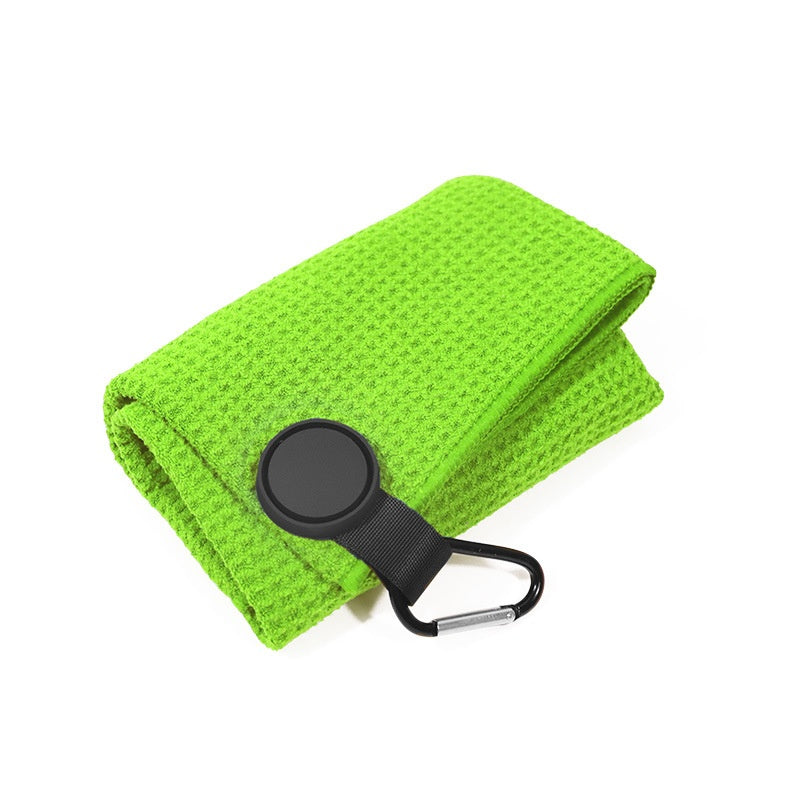 Serviette de golf magnétique ronde en microfibre