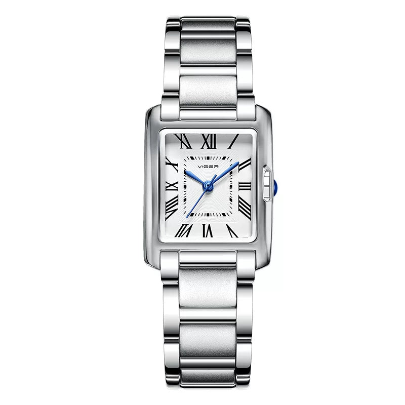 Vagran Needle Square Femmes Retro Mode Petite montre carrée