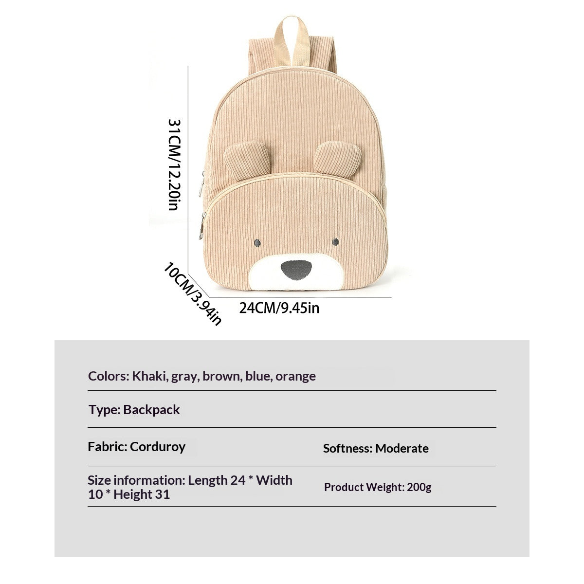 Mignon sac à dos Teddy Bear