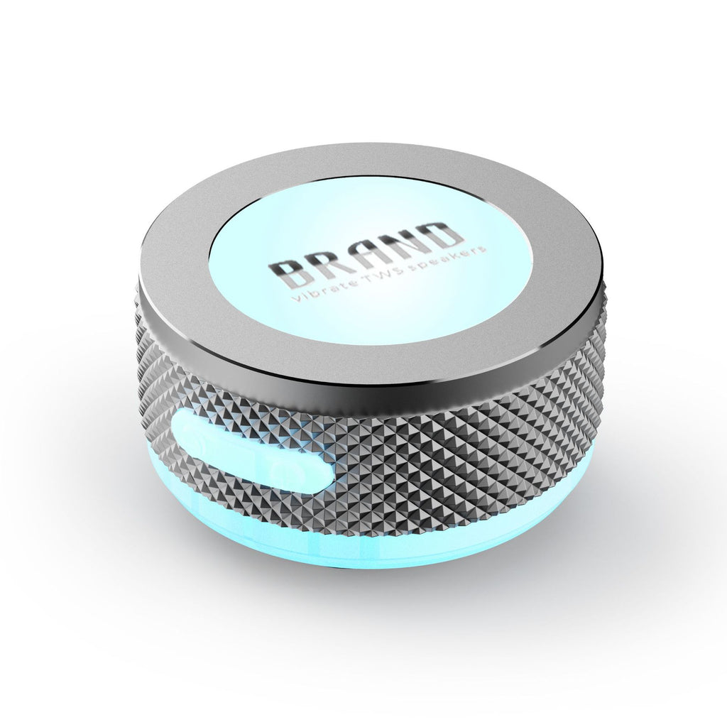 Haut-parleurs de conduction sans fil Bluetooth Vibration Haut-parleur avec lumière LED couleur P