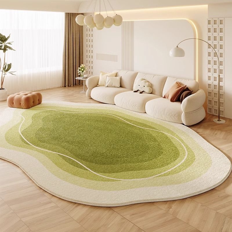Crème coloré résistant aux taches et facile à maintenir cachemire look Rug