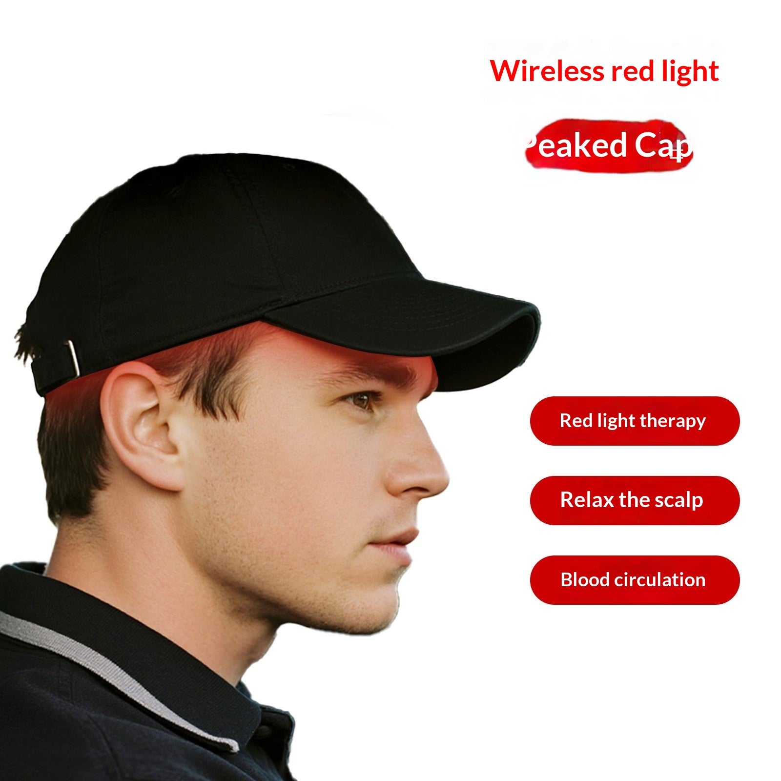 Casquette de thermothérapie à lumière rouge