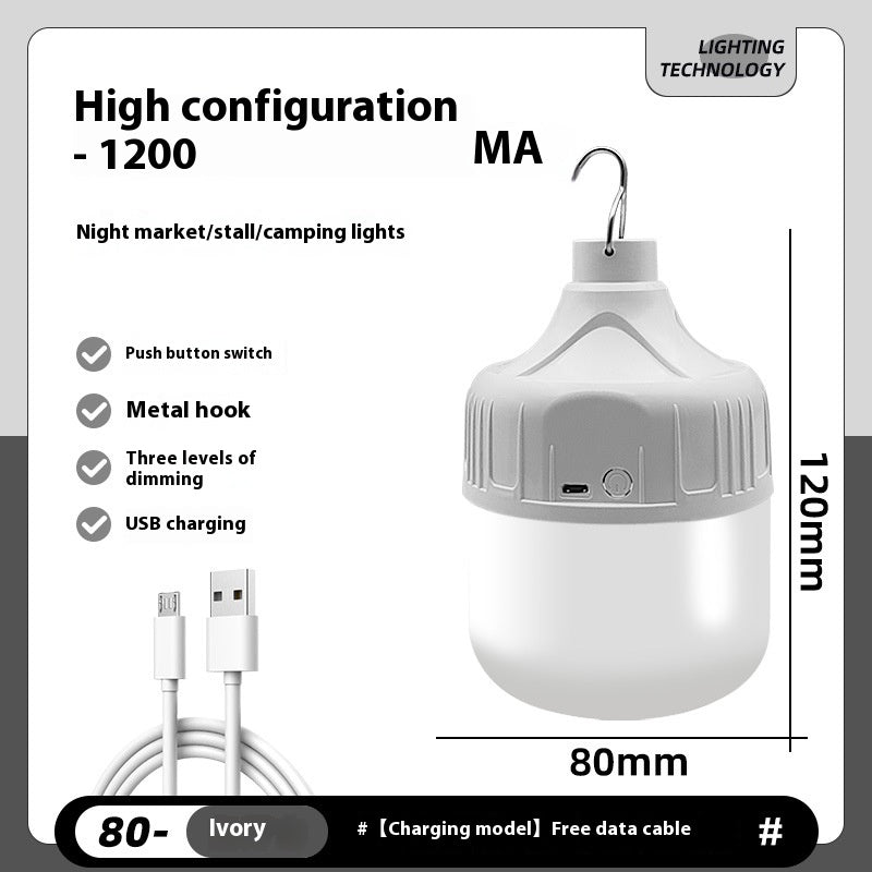 Led Stall Night Market Stall Light Outdoor Camping Charging Wireless Lighting