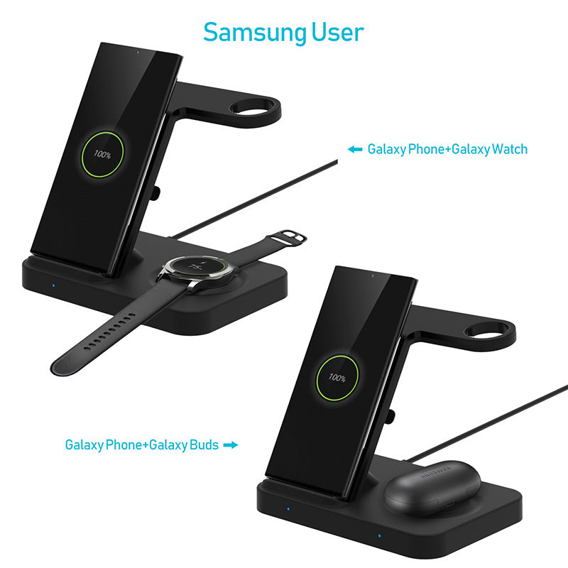 Chargeur sans fil Chargeur sans fil vertical triple en un