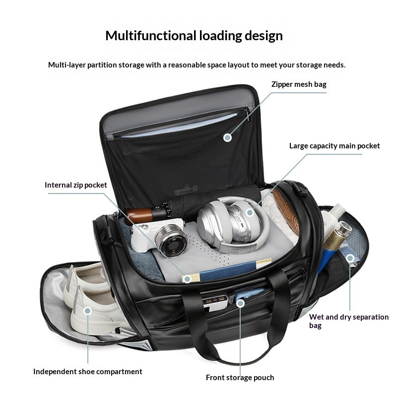 Grand-Capacité Homme Multifonctionnel HandheldCrossbody Sports & Fitness Bag