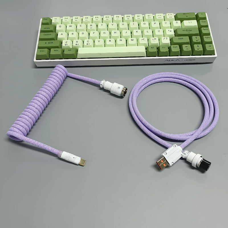 8K Magnetic Shaft Machinery Keyboard Cable Cable Cable Aviation Encens Insert Ressort