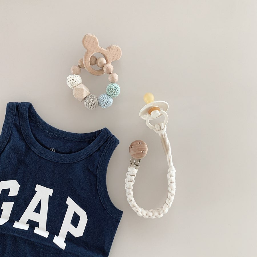 Accessoires d'encolure fabriqués à la main Pacifier Clip Anti-goutte Longueur de fourche