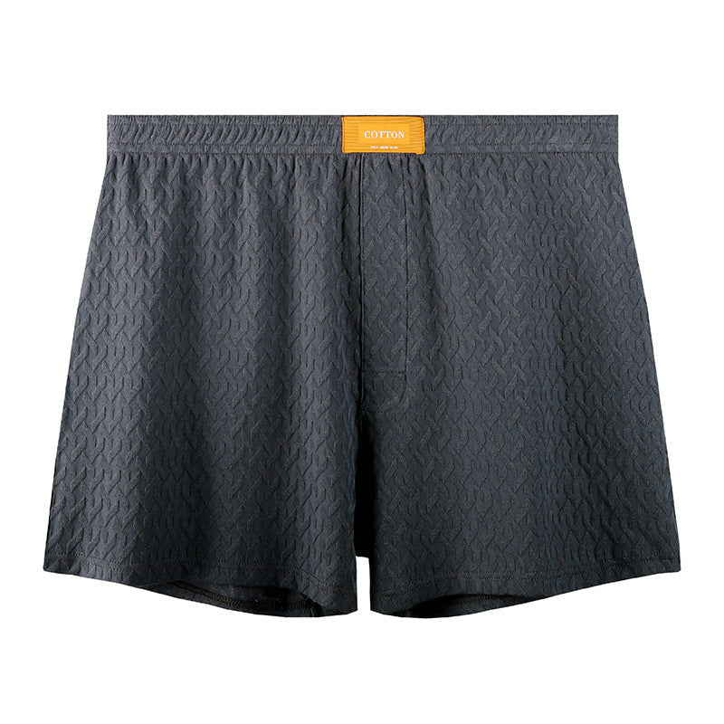 Hommes Solide-couleur Taille moyenne Texturé Boxer Slips