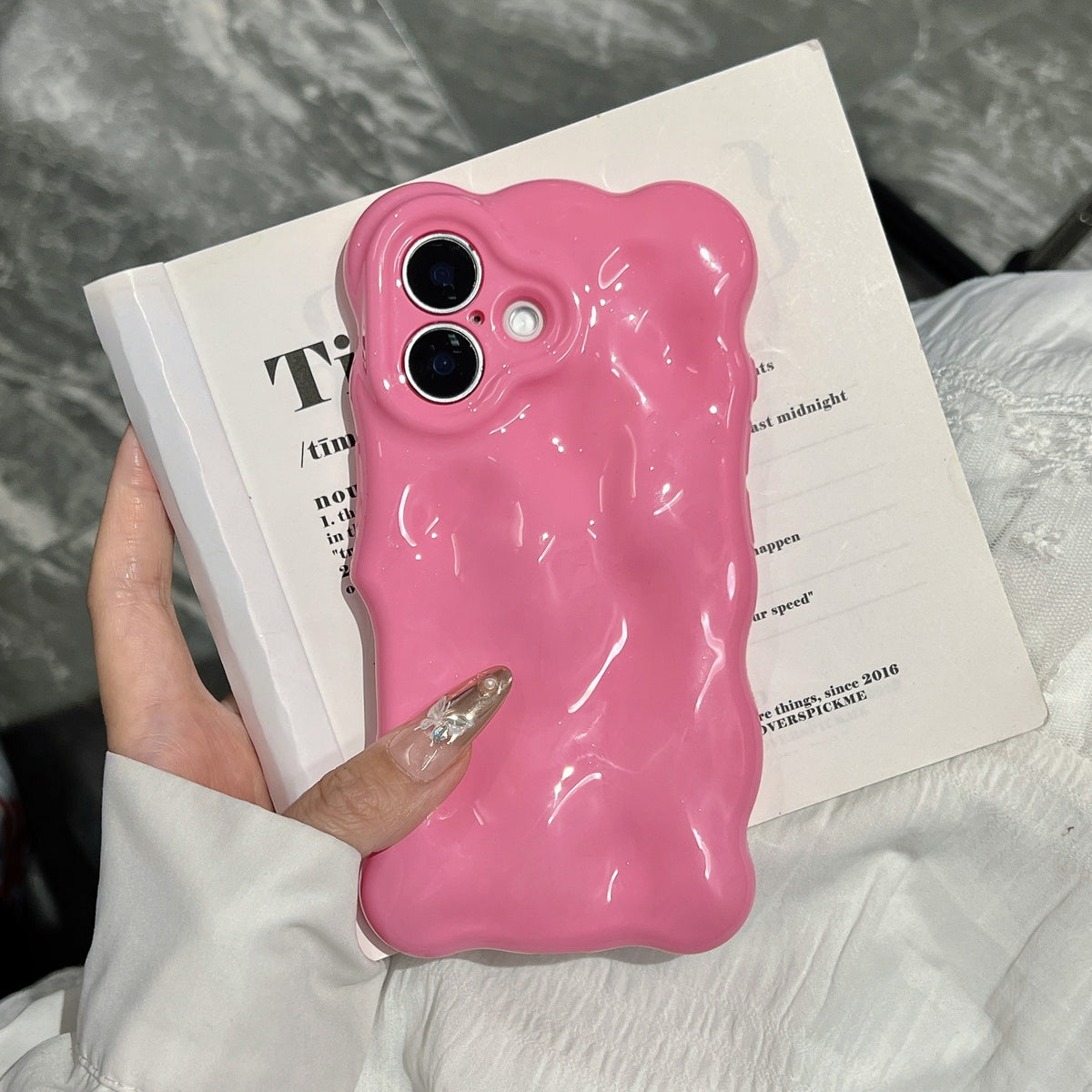 Coque de téléphone couleur solide Macaron créative et polyvalente