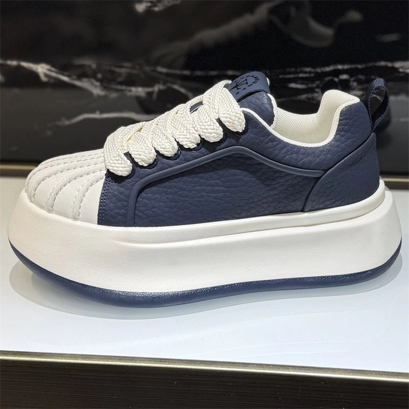 Autumn Casual Sport Leather Skate Shoe