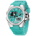Hommes Sport Outdoor Alliage tactique Montre double affichage