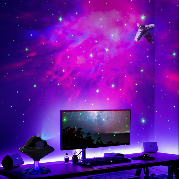 Flying Saucer Starry Sky Projection Light