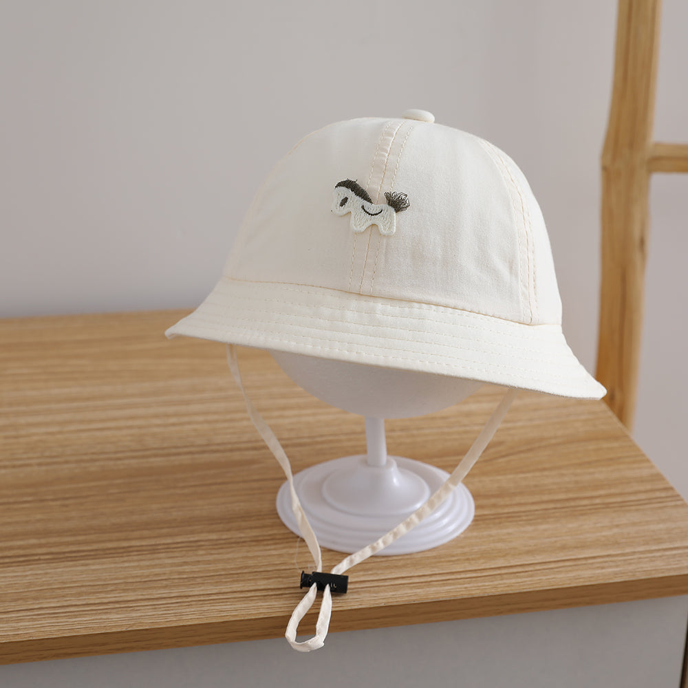 Summer Boys and Girls Cartoon Sun Hat - Mignon Petit Cheval Chapeau Pêcheur pour Enfants - Mult