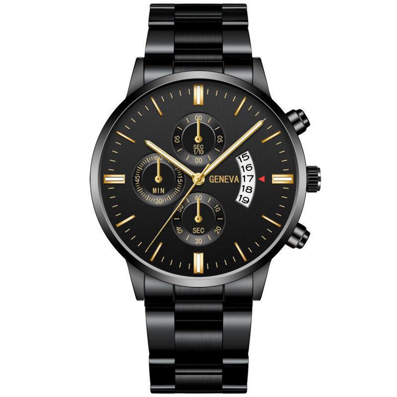 Calendrier Montres en acier Montres en quartz pour hommes