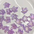 Charms de feuille d'érable en acrylique plaqué AB