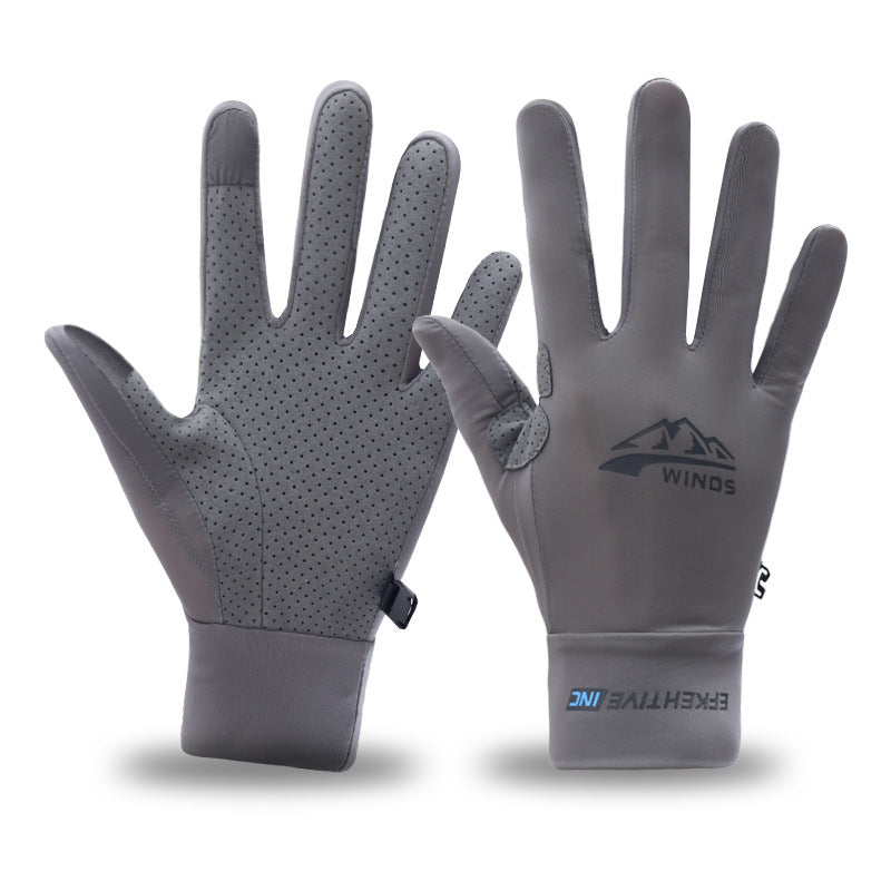 Gants de vélo de fitness à moitié doigt tactile écran respirant écran solaire Gants pour hommes et Wo