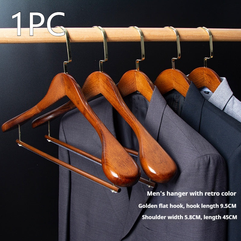 Habillement sans couture Maison Magasin Hanger Vêtements Hanger en bois massif