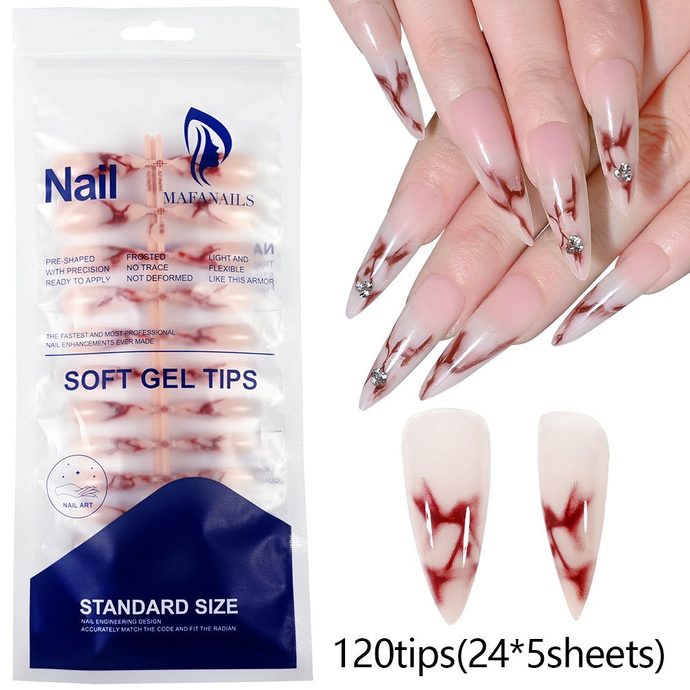 Sac de 120 pièces de conseils amovibles pour les ongles