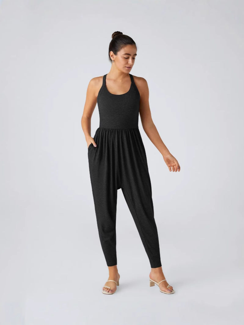 Femmes Strappy Sexy Jogger combinaison de saut Butt soulever une pièce Outfit