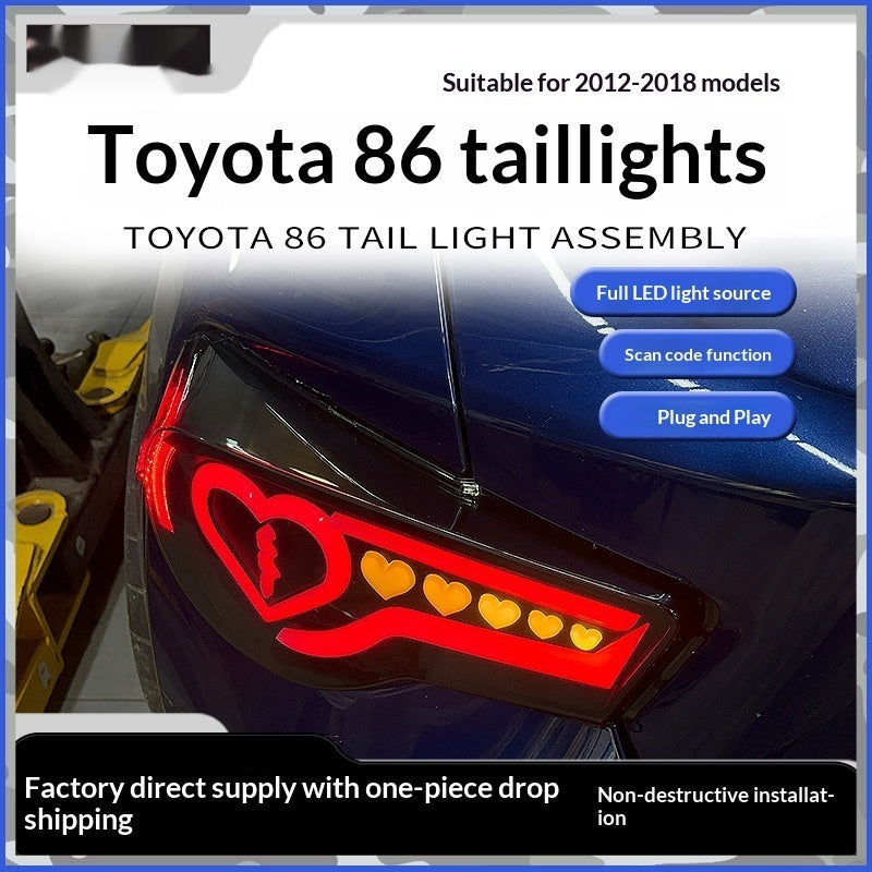 Toyota 86 Taillights personnalisés Signalisations de virage et feux de frein