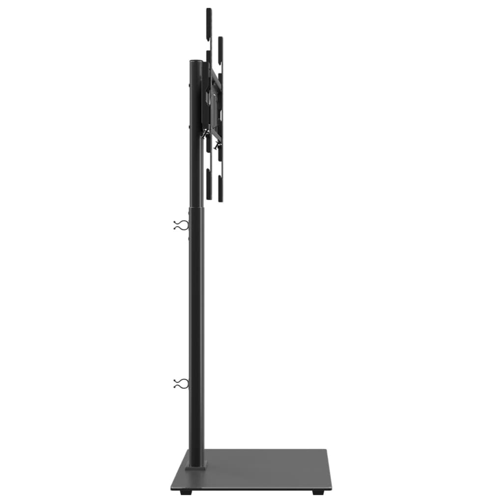 TV coin stand avec 1 étagère pour TV 32-65 pouces