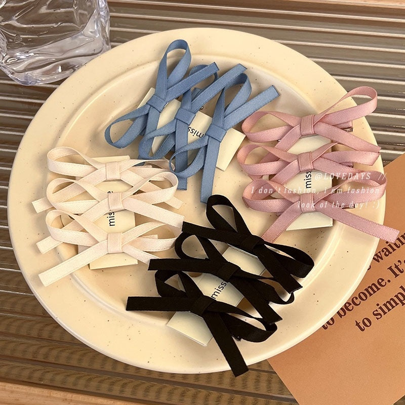 Dentelle style français Clip doux et épicé atmosphère Ribbon Petit Bowknot tissé Barrettes Pri