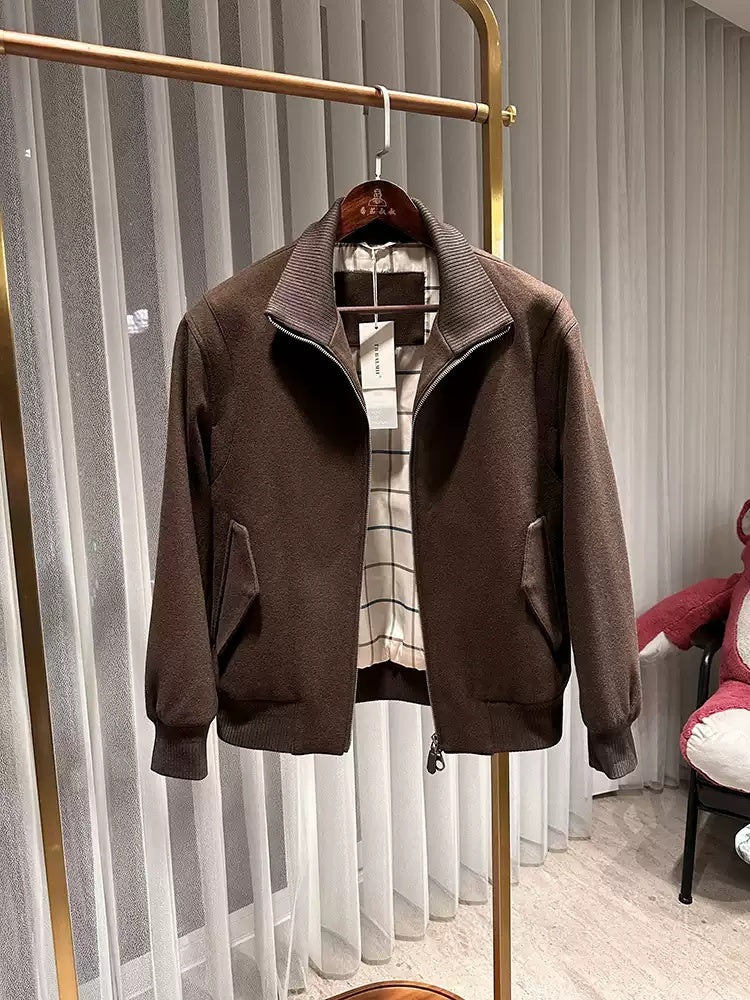 Veste en laine d'affaires chaude doublée de coton